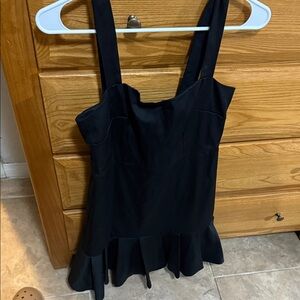 J. Crew Black Peplum Dress